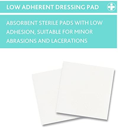 Relipad REL381 Low Adherent Dressing Pad, 5 cm W x 5 cm L (Pack of 100)