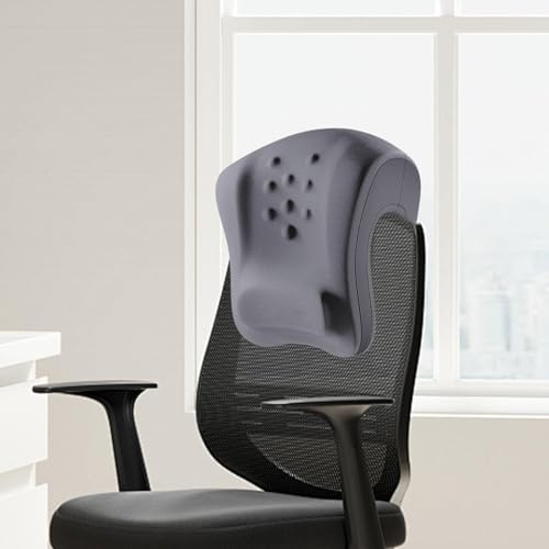 Image of ATORSE Headrest Office Chair Neck Pillow Neck Support Cushion for Most Office Chair Light Gray