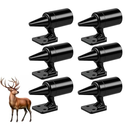 Zutflap 6 PCS Sifflet Ultrasons Ultra Son Anti-Gibier Ultra Son Voiture Sifflet Anti Gibier pour Voiture Protection Ultrasone Éviter de Heurter Les Animaux pour Voitures, Camions, Motos