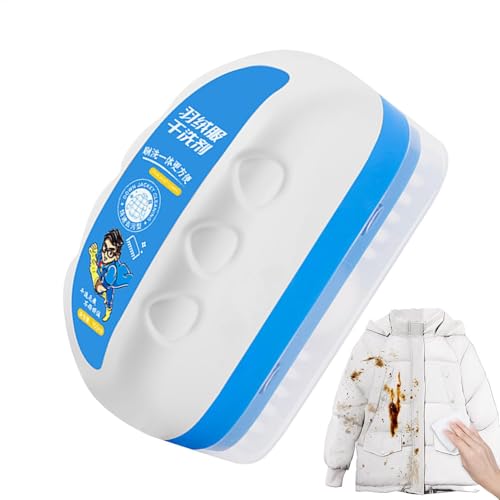 Dry Cleaning Solvent,100ml Dry Cleaner Down Foam with Brush - Laundry Stain Remover, Downwear Detergent, Quick Cleaning Agent for Women Men Winter Coats