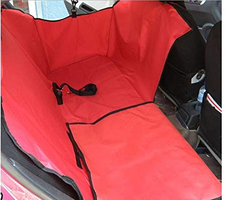 Capa pet protetora dobrável para carros vermelha