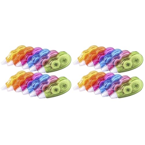 Lurrose 2 Juegos Cinta Correctora Recargable Borrable Dispensador Automático De Cinta Bucle Caso Resaltador Cintas Correctoras Adhesivas Dispensador De Cinta Gancho Páginas 12 Piezas * 2