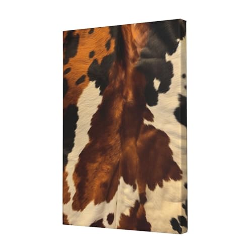 Toile abstraite peau de vache pour habiller un mur vide de salon