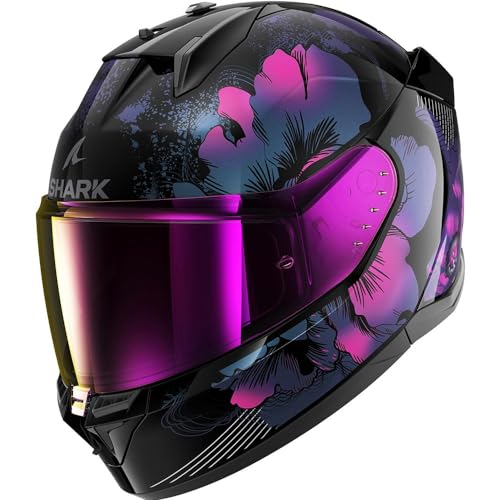 SHARK, Casco Moto Integrale D-SKWAL 3 MAYFER Black/Purple KVX