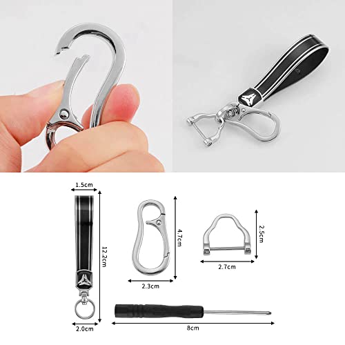 Image of Keycare TPU Key Cover & Keychain fit for: Hyundai i20, Creta, Venue, Tucson, Alcazar, Grand i10, Alcazar, Aura, Xcent flip Key (Silver Black + Silver Black Keychain)