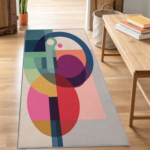 Tapis de couloir géométrique 60x150 cm lavable et antidérapant - 6