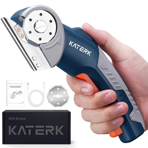 Electric Box Cutter, Katerk Cordless Electric Scissors with Safety Lock & LED Light - image 1