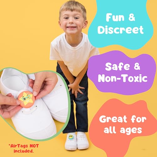 Disney World Essentials: 4-Pack AirTag Holder for Kids | Toddler AirTag Holder | GPS Tracker for Kids