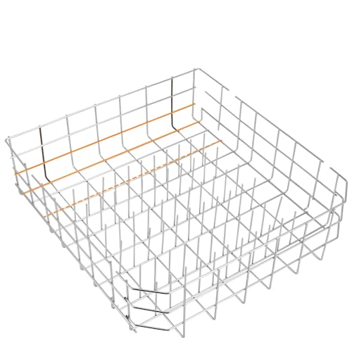 Upgraded 304 Stainless Steel Dishwasher Lower Rack for Maytag, KitchenAid, Whirlpool - 22”D x 20.5”W - OEM Replacement Parts W10728159, W10525646, W10082825, W10780925