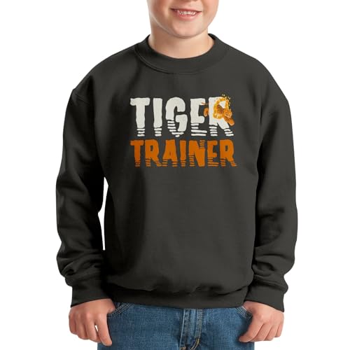 Sweatshirt enfant tiger trainer pull robuste anti-irritation