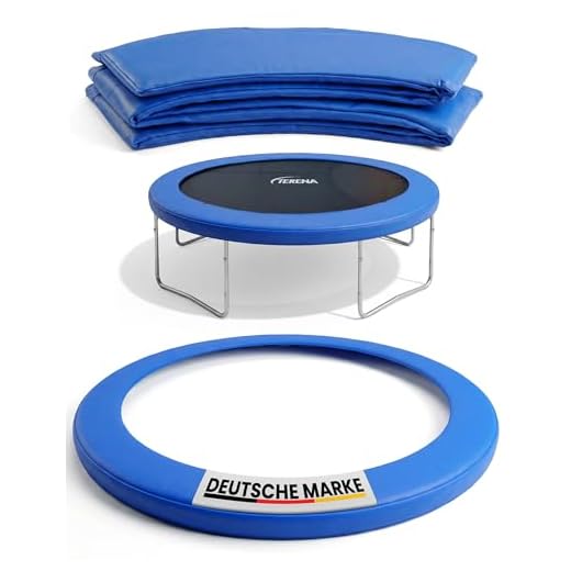 Terena Trampolin Randabdeckung Ø 305 cm – Hochwertige Randabdeckung Trampoline 305 – Extra dick gepolstert – Trampolin Schutzrand UV-beständig – Federabdeckung Umrandung Trampoline – Trampolinzubehör