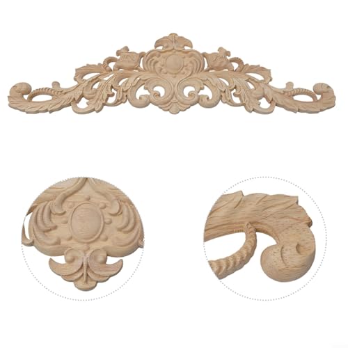 Moulage de fleurs en bois sculpté main pour une décoration chic 40x12cm - 7