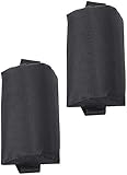 Backbayia 2 Pieces Universal Zero Gravity Chair Pillow Replacement Headrest Pillow for Lounge Chair (Black)