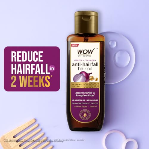 image for WOW Skin Science Onion Black Seed Hair Oil - Nourishing Treatment for 