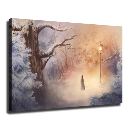 The Chronicles of Narnia Lamp Post Poster Canvas Art (Poster 24x36)
