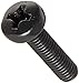 MonsterBolts - M4 x 50mm Phillips Pan Head, DIN 7985A, Alloy Steel, Black Oxide, 10 Pack