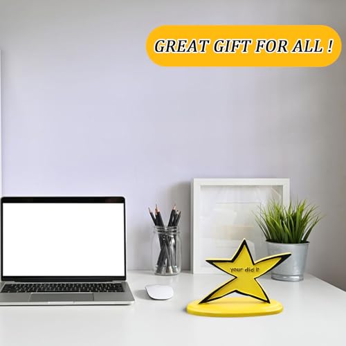 funny star trophy with humorous your did it inscription - funny graduation gift gifts for coworkers cute desk decor birthday gift encouragement gift funny gag gifts