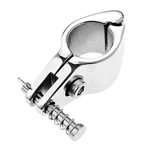 Redsnake Yacht Sailing Boat Railing Marine Grade 7/8" 22Mm Hinged Jaw Slide With Boat Pin & Cam Clamp Pipe Clamp Bimini Top Hardware (7/8" 22Cm X 1Pair) #TOP4