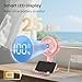 Coohea Portable Stroller Fan, 4000mAh Rechargeable Clip on Baby Fan 25H Battery Life, Head Detachable 360° Rotate Mini Fans, 4 Speed Personal Fans with Night Light for Car Seat Crib Bike Treadmill