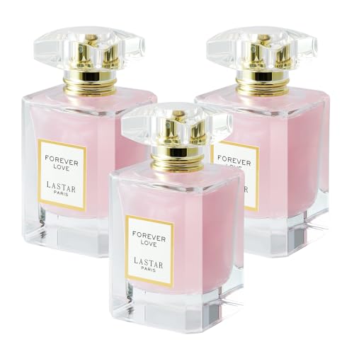 LASTAR Perfume de larga duración, Forever Love Perfums, Perfume de tamaño de viaje para hombres y mujeres, 55 ml x 3, perfecto para regalos de vacaciones, fiestas, día de San Valentín, Halloween