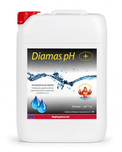 Incrementador de pH para Piscinas DIAMAS PH 10 litros - Aumenta el pH del Agua – Formato Líquido (Garrafa 10 kg)