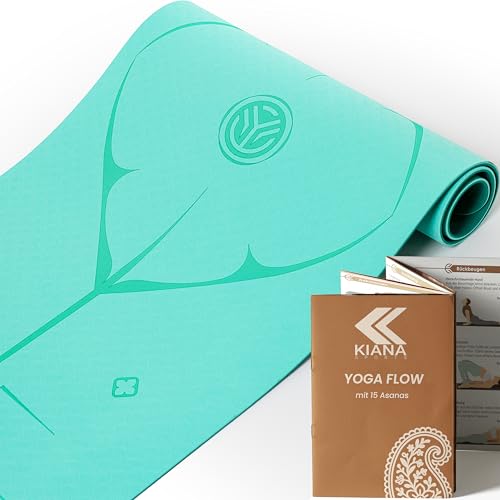 KIANA SPORTS® Yoga Matte – Rutschfeste Sportmatte in Deutschland entwickelt – 2 Komfort-Dicken – Formstabile Yogamatte & Gymnastikmatte – Ideale Fitnessmatte für Yoga & Pilates zuhause oder im Studio KIANA SPORTS® Yoga Matte – Rutschfeste Sportmatte in Deutschland entwickelt – 2 Komfort-Dicken – Formstabile Yogamatte & Gymnastikmatte – Ideale Fitnessmatte für Yoga & Pilates zuhause oder im Studio