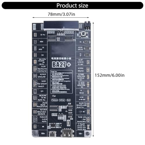 Module d'activation de batterie smartphone de maintenance à affichage LED
