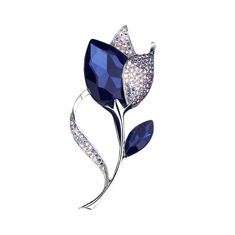 carl vinson Tulip Flower Brooch for Women | Floral Corsage Coat Outwear Lapel Pin Accessory-picture-10