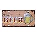 Produktbild Retro Vintage Wand Kunst Malerei Plaque kalt Bier serviert Hier Metall Nummernschild Blechschild Home Decor Bar Pub Cafe Metall Zeichen