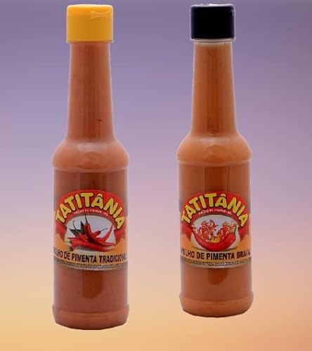 Molho de Pimenta / Molho de Pimenta Brava - Artesanal - Bisnagas 145ml - Tatitânia (Pimenta dedo de