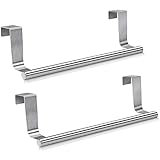Sin tornillos y sin herramientas: el toallero se puede instalar fácilmente en cualquier puerta o cajón estándar y se puede mover fácilmente cuando no se utiliza.