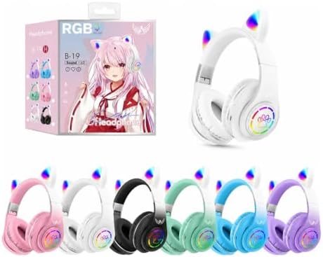 Fone Ouvido Bluetooth Infantil Coelho Led Menino Menina Luxo Prem...