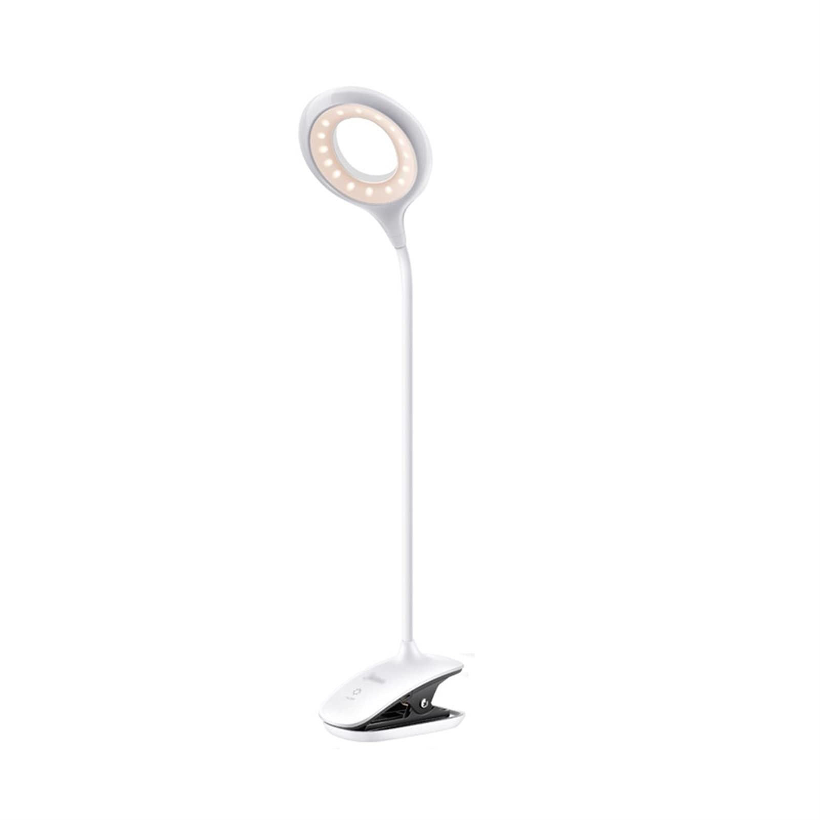 Lampe de Bureau Lampe de Bureau LED Clip Light Eye Protection Light Light 3 Niveaux de luminosité Dimage Touch Control Contrôle Naturel pour Lecture (Color : White)