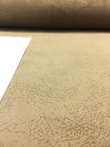 Fabricut Taupe Textured Velvet Performance Backing Fabric by The Yard