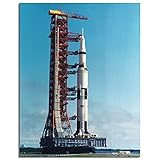 Apollo 11 Saturn V Rocket Launch NASA Space Photo Canvas Prints Poster Wall Art For Home Office...