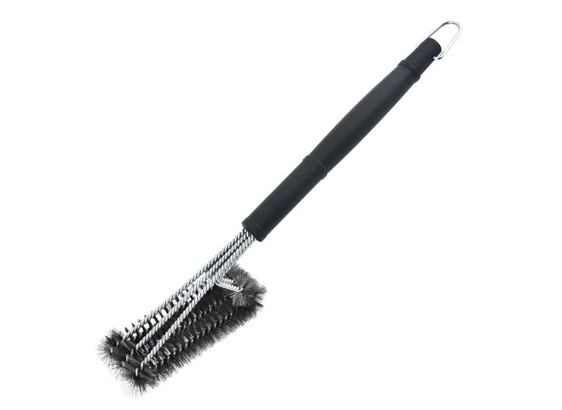 Grill Brush - Bristle-Free & Wire Combination Brush, Heavy Duty Grill Accessories for Outdoor Grill Cleaning, BBQ Accessories, Smoker & Weber Grill Tools.
