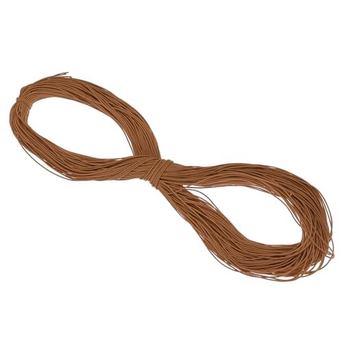 PATIKIL 109 Yards(100m) Bungee Cord Elastic Cord Heavy Stretch String Rope 1.5mm Olive Yellow for Crafting DIY Sewing Hook Straps Camping Tie Down Strap