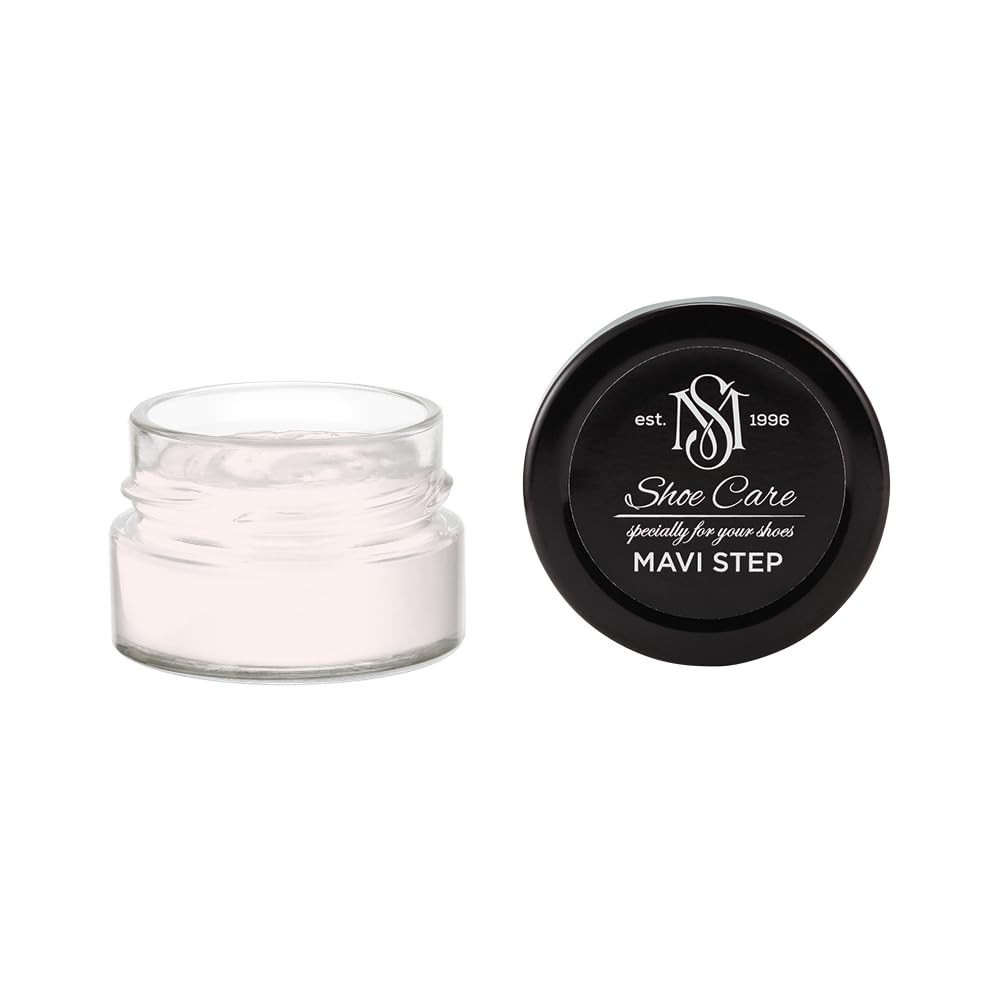 Crème de Cirage Premium - NCS S 0505-R Brume Rose Pâle - Soin Nourrissant & Rénovateur de Couleur pour Cuir Lisse par MAVI STEP - 1.70 fl oz / 50 ml
