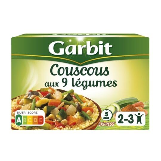 GARBIT - Couscous 9 Légumes 690G - Lot De 4 - Livraison Gratuite