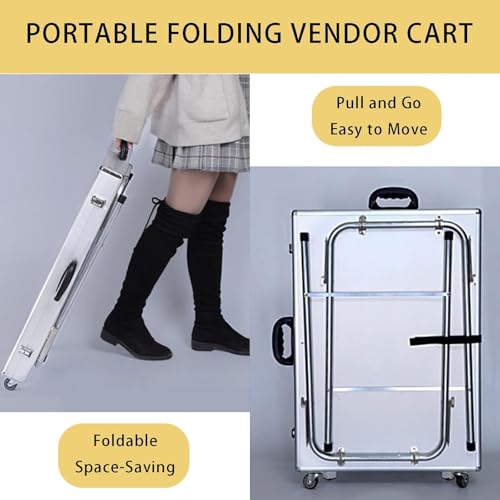 Vitrine pliable en aluminium avec roulettes pour bracelets S
