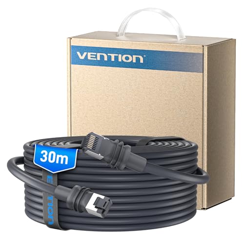 VENTION Starlink Gen 3 Kabel 30m Hochwertiges wasserdichtes Ethernet-Verlängerungskabel UV-beständig mit robustem Außenmantel Ersatzkabel für Starlink Standard Actuated Gen 3 / Satellite V3