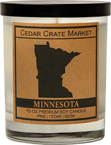 Minnesota State Candle Gift, Show Your Home State Pride and Your Love for Your Hometown, Wherever You May be, Our State Candle Will Remind You of Home,Â House WarmingÂ Gifts for New Home,Â Made in USAÂ 