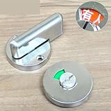 Stainless WC Toilet Handle Door Lock with Red Or Green Lel for Bathroom Accessory Public Place MA100 A 1Pcs