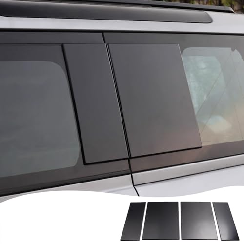 Side Window Glass Panel For 2025-2026 Land Rover Defender 110/130 Rear Window Cover Trim Protective External Upgrade Dark Edition Modification Accessories (2025 to present: Gloss Black)