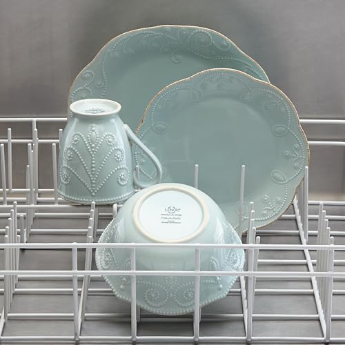 Lenox French Perle 4-Piece Place Setting, Ice Blue,12 oz - image 8