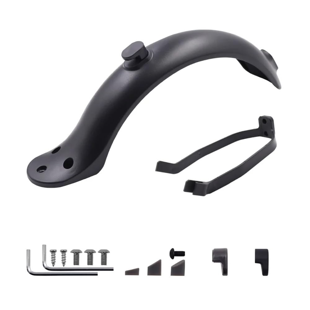 YTQMoreBNZ Electric Scooter Red Front Fender, Rear Fender, Non-slip Fender, Electric Scooter Accessories, For Millet M365(Black)