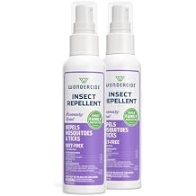 Wondercide - Mosquito, Tick, and Insect Repellent with Natural Essential Oils - Bug Spray and Killer - Safe for Family - Rosemary 2-Pack of 4 oz Bottle