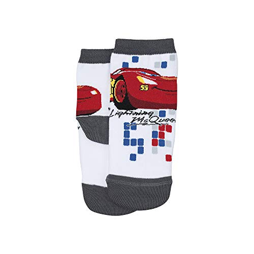 Meia Disney Carros, Lupo, Meninos, Branco Antártida, 28-31