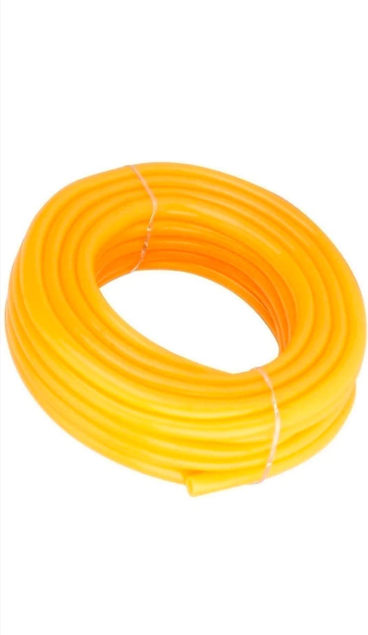 GOVARDHAN PIPE 30 Meter 1 Inch PVC Yellow Water Pipe| Lightweight, Durable & Flexible| Hose with Accessories Connector & Clamps| Watering Garden, Cleaning, Outdoor-Indoor Use (30 Meter (98.42 Feet))