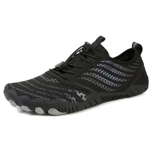 Aonegold Zapatos De Agua Hombre Mujer Escarpines Barefoot Zapatillas Verano Outdoor Secado Rápido Surf Calzado Para Fitness Yoga Playa Transpirable Ligeras Negro,Tamaño 41 Aonegold Zapatos De Agua Hombre Mujer Escarpines Barefoot Zapatillas Verano Outdoor Secado Rápido Surf Calzado Para Fitness Yoga Playa Transpirable Ligeras Negro,Tamaño 41